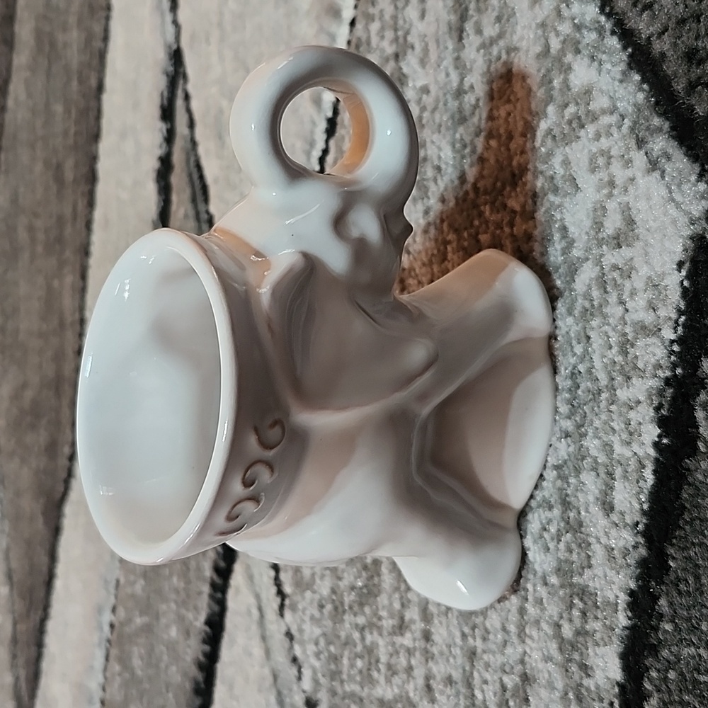 1996 FRANKOMA POTTERY WHITE ELEPHANT COLLECTOR SERIES MUG PRICE FIRM
